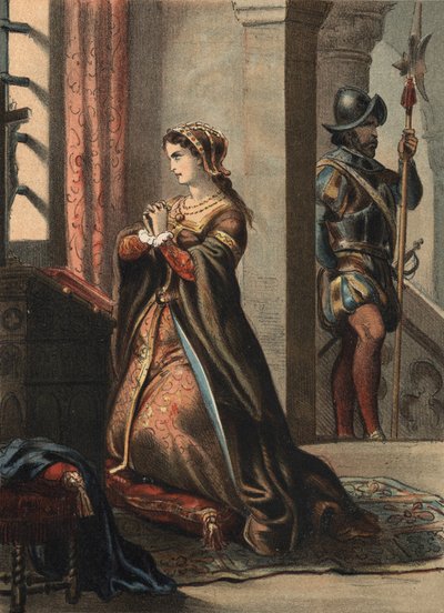 Ana de Boleyn (Anna ou Ann Bolin e Anne Bullen) de Spanish School