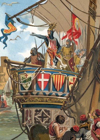 Partida de Jaime I de Aragão para a conquista de Maiorca de Spanish School