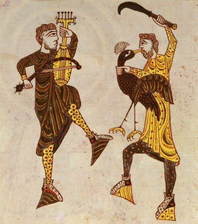 F.86 Dois Homens a Dançar, do Apocalipse do Beato de Santo Domingo de Silos de Spanish School