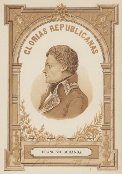 Francisco de Miranda, líder militante venezuelano e revolucionário de Spanish School