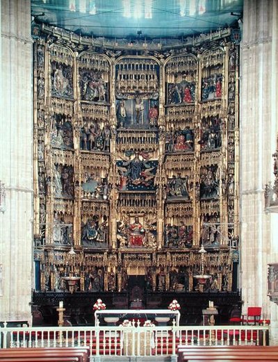 Altar Alto (madeira pintada) de Spanish School