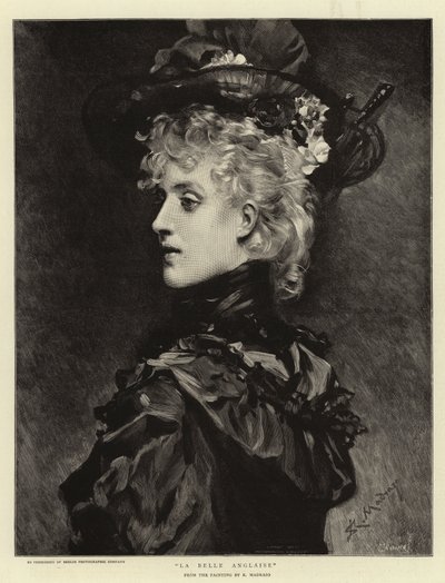 La Belle Anglaise (gravura) de Spanish School