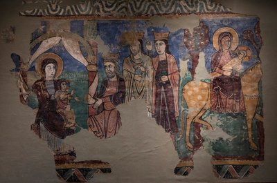 Mural Origem da igreja iglesia de la Asuncion de Mar