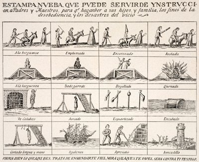 Tratado pictórico sobre moralidade de Spanish School