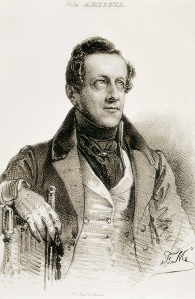 Retrato de Angel de Saavedra e Ramirez Baquedano, duc de Rivas de Spanish School