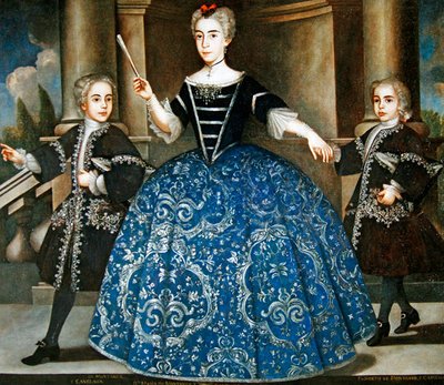 Retrato de Donna Maria de Montaner y Canglada (óleo sobre tela) de Spanish School