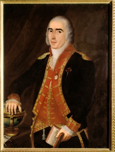 Retrato de Francisco ALSEDO BUSTAMANTE (1758-1805), marinheiro e militar espanhol. Pintura anônima da escola espanhola. Madrid, Museu Naval. de Spanish School