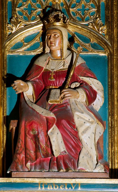 Retrato de Isabella I, chamada a Católica (1451-1504) de Spanish School