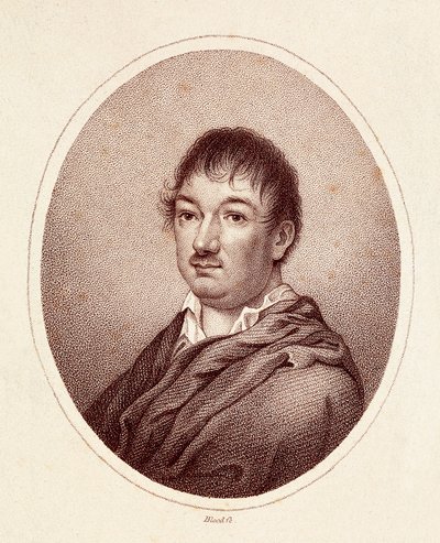 Retrato de Leandro Fernandez de Moratin (1760-1828), escritor espanhol. Gravura do século XIX. Biblioteca Nacional de Madrid. de Spanish School
