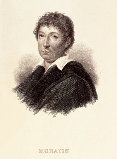 Retrato de Leandro Fernandez de Moratin (1760-1828), escritor espanhol. Gravura do século XIX. Museu Romântico de Madrid. de Spanish School