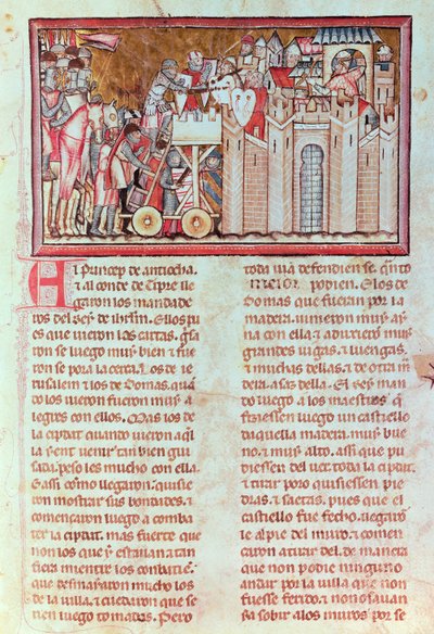 Cerco e assalto à cidade de Belina, defendido pelo rei Aynart, a partir do manuscrito 