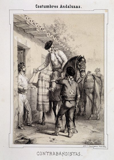 Contrabandistas, "Roupas Andaluzes" de D Antonio Chaman de Spanish School
