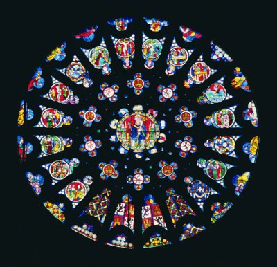 Janela rosa do Sul, c.1280 de Spanish School