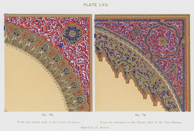Spandrils of Arches (cor litho) de Spanish School