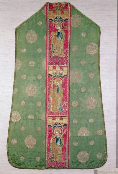 Casula Espanhola, c.1425-50 (seda bordada) de Spanish School