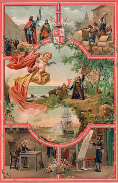 História Espanhola - Frontispício de Spanish School