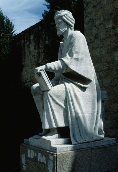 Estátua, de, Averroes, (Ibn, Rushd) de Spanish School