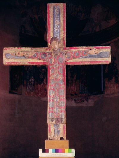 A Majestade Batllo, de La Garrotxa (madeira policromada) de Spanish School
