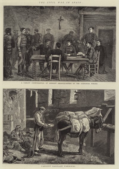 A Guerra Civil em Espanha (gravura) de Spanish School