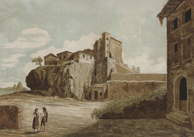 A rocha Tarpeian, Roma de Spanish School