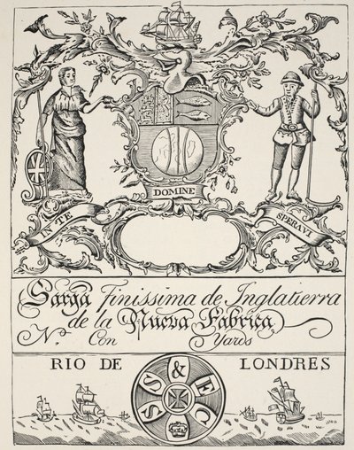 Rótulo Comercial da Companhia do Mar do Sul de Spanish School