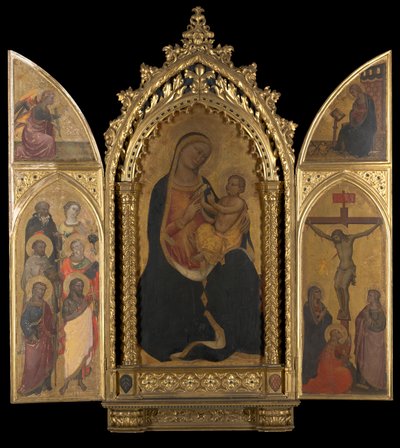 A Crucificação com a Virgem Anunciada de Spinello Aretino