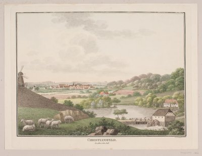 Christiansfeld, do lado oriental de Søren L. Lange