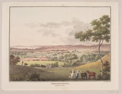 Christiansfeld, do lado oeste de Søren L. Lange