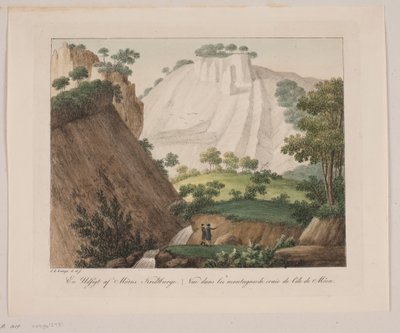 Uma vista das montanhas de giz de Møn de Søren L. Lange