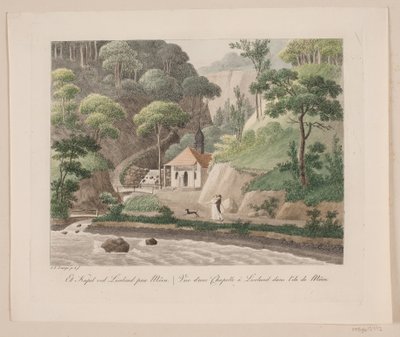 Uma capela em Liselund em Møen de Søren L. Lange