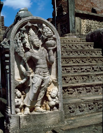 Entrada do templo budista de Sri Lankan