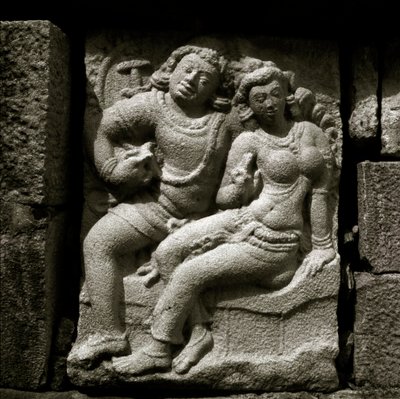 Amantes de Isurumuniya, século VI, escultura em estilo Gupta de Sri Lankan School
