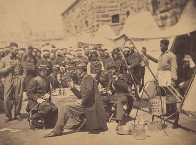Duryea Zouaves, Refeição do Ajudante de Fort Schuyler, 18 de maio de 1861. de Stacy