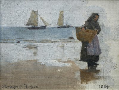 Pescadora na Praia de Stanhope Alexander Forbes