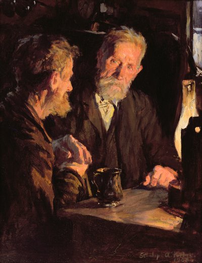 Old Cronies (óleo sobre tela) de Stanhope Alexander Forbes