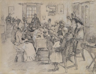 A Saúde da Noiva (tinta sobre papel) de Stanhope Alexander Forbes