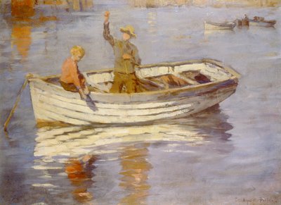Os Jovens Pescadores (petróleo) de Stanhope Alexander Forbes