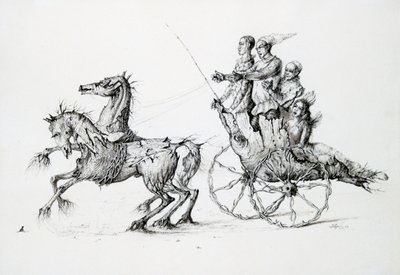 Morte em Barouche, c1850-1890 de Stanislas Lepine