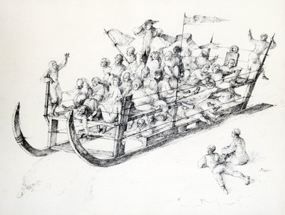 O trenó, c1850-1890 de Stanislas Lepine