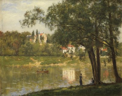 Ilha do Grande Jatte, c.1877-82 de Stanislas Victor Edouard Lepine