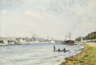 O Sena em Passy, ca. 1880 (óleo sobre tela) de Stanislas Victor Edouard Lepine