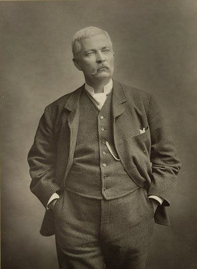 Sir Henry Morton Stanley (1841-1904), explorador, fotografia de retrato de Stanislaus Walery