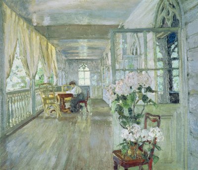 Terraço da casa senhorial de Stanislav Julianovic Zukovskij