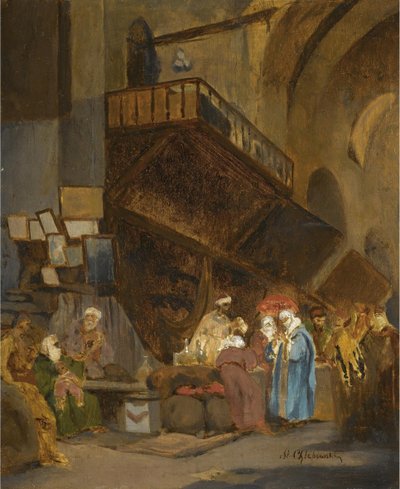 Bazar em Constantinopla de Stanislav Khlebovsky