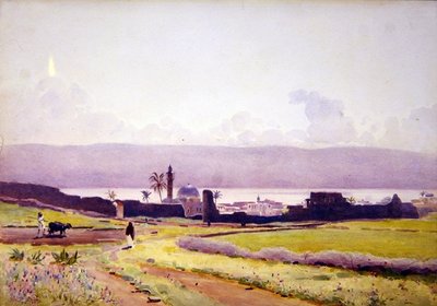 Dentro das Muralhas de Tibério, c.1905 (aguarela sobre papel) de Stanley Inchbold