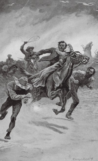 "Quinta-feira Negra", 6 de fevereiro de 1851 (litografia) de Stanley L. (after) Wood