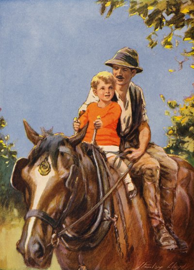 Um passeio em Dobbin (litografia a cores) de Stanley Lloyd