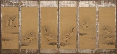 Gansos selvagens, período Momoyama ou Edo, 1568-1640. de Sôtatsu