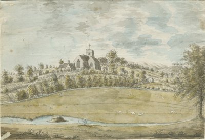 Igreja de Armitage: pintura em aquarela, nd [1762-1802] de Stebbing Shaw