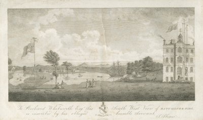 Batchacre Park House: gravura de Stebbing Shaw